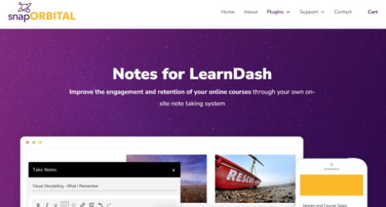 LearnDash Notes Snap Orbital