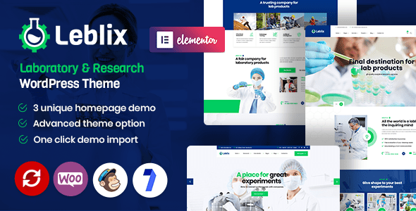 Leblix – Laboratory and Research WordPress Theme