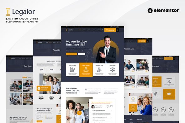 Legalor – Law Firm & Attorney Elementor Template Kit