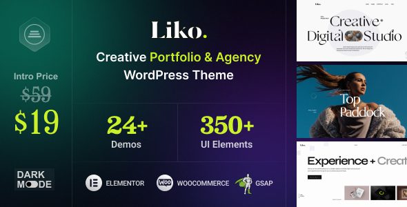 Liko – Creative Agency and Portfolio WordPress Theme