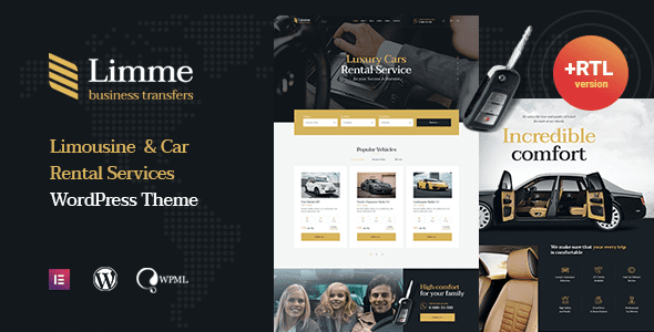 Limme – Limousine Transfers and Car Dealer WordPress Theme