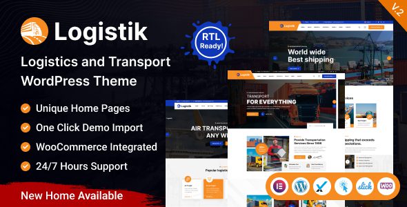 Logistik – Transport and Logistics WordPress Theme