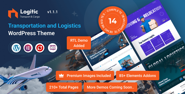 Logitic – Transportation and Logistics WordPress Theme