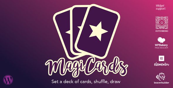MagiCards – Decks of Cards to Shuffle | WP plugin