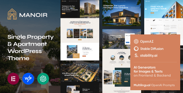Manoir – Single Property and Apartment WordPress Theme