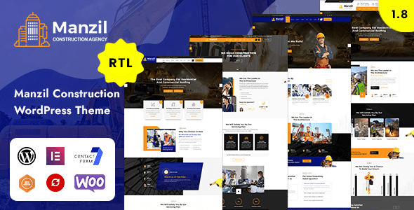 Manzil | Construction and Building WordPress Theme