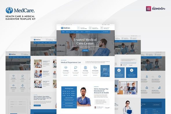 Medcare – Health Care & Medical Elementor Template Kit