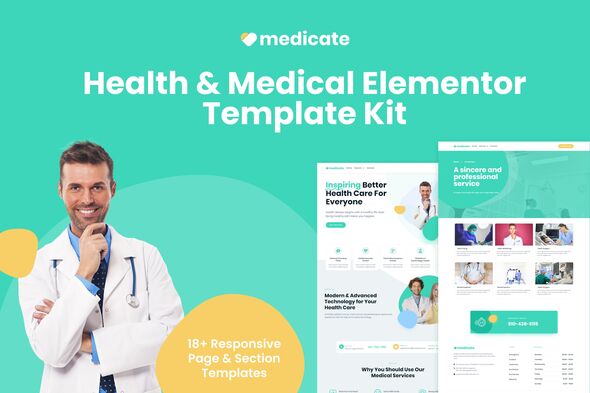 Medicate – Health and Medical Elementor Template Kit