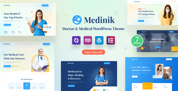 Medinik – Doctor and Medical WordPress Theme