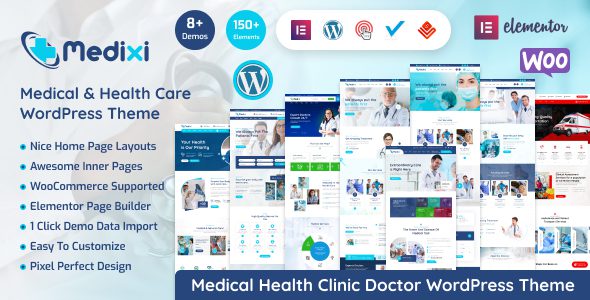 Medixi – Doctor and Medical Care WordPress Theme