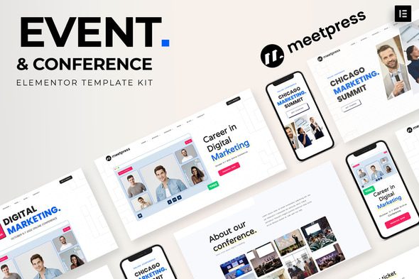 Meetpress – Event and Conference Elementor Template Kit