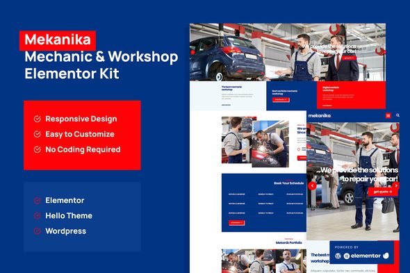 Mekanika – Mechanic and Workshop Company Template Kit