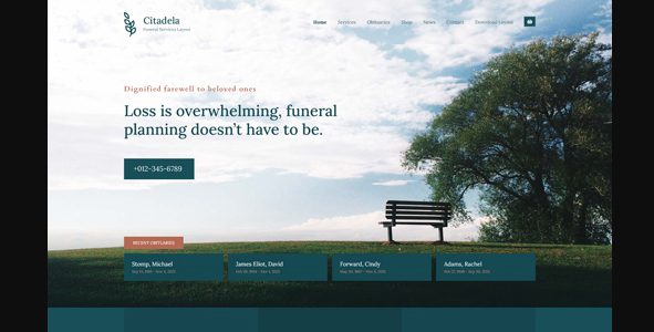 Memorial WordPress Theme