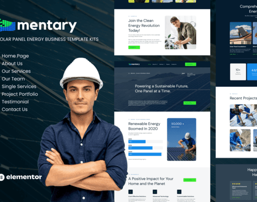 Mentary – Solar Panel and Renewable Energy Template Kits