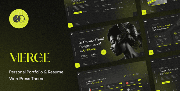 Merge – Personal Portfolio and Resume WordPress Theme