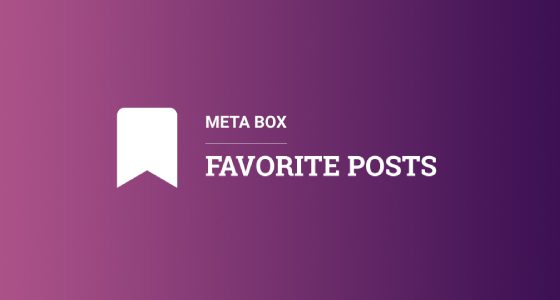 Meta Box Favorite Posts