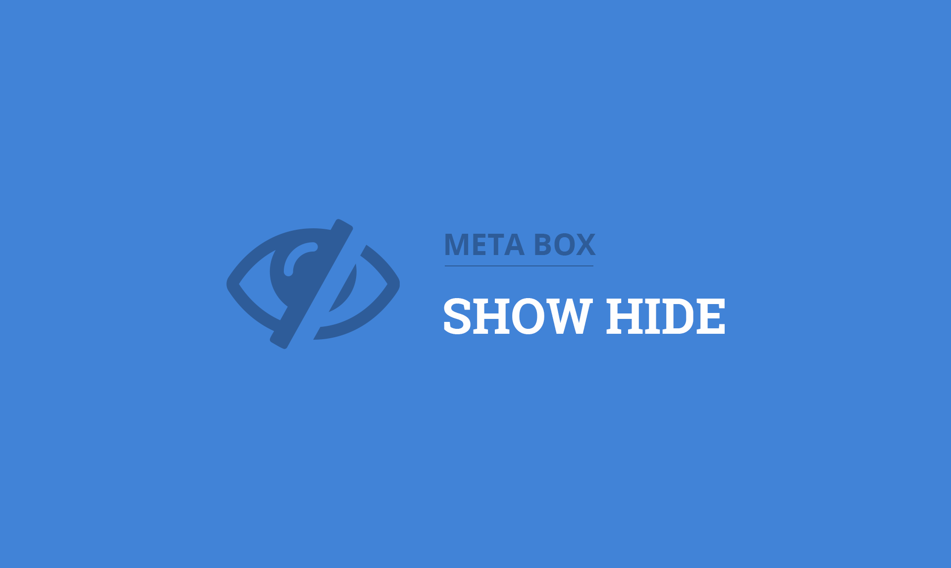 Meta Box Show Hide