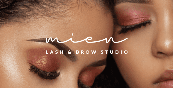 Mien – Eyelash and Eyebrow Salon WordPress Theme
