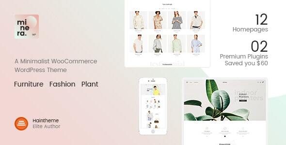Minera Minimalist WooCommerce WordPress Theme