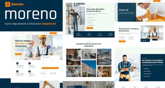 Moreno – Home Improvement and Renovation Template Kit