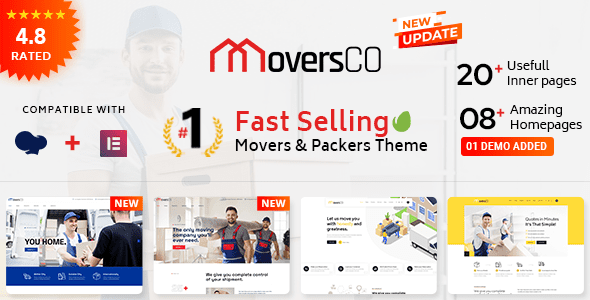 MoversCO – Movers and Packers WordPress Theme version