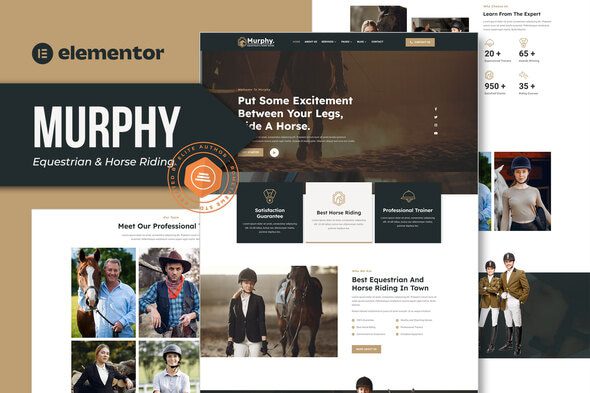 Murphy – Equestrian and Horse Riding Elementor Template Kit