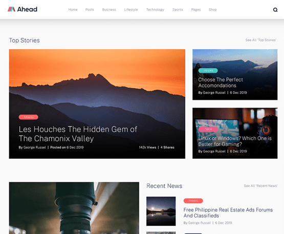 MyThemeShop Ahead WordPress Theme