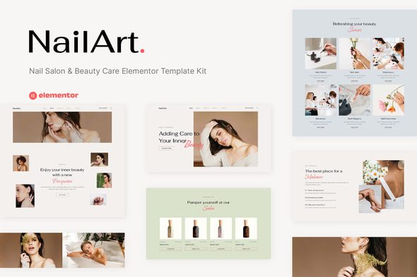 Nailart – Nail Salon and Beauty Care Elementor Template Kit