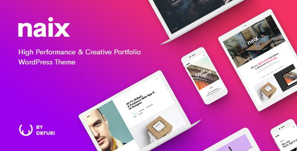 Naix – Creative and High Performance Portfolio WordPress Theme