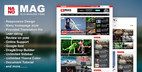 NanoMag – Responsive WordPress Magazine Theme