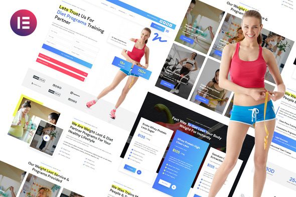 Nguru – Weight Loss & Fitness Trainer Elementor Template Kit