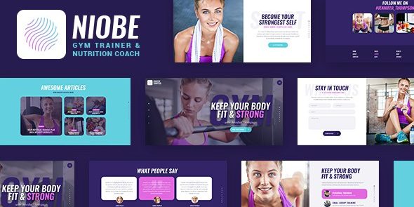 Niobe | A Gym Trainer and Nutrition Coach WordPress Theme