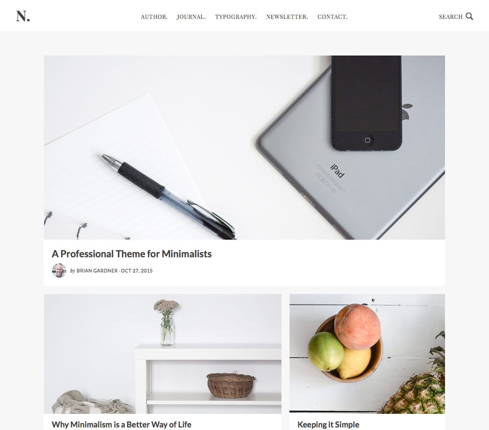 No Sidebar Pro Theme