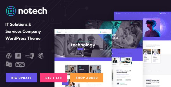 Notech – IT Solutions and Services WordPress Theme