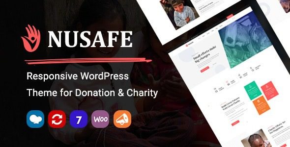 Nusafe | Responsive WordPress Theme for Donation and Charity