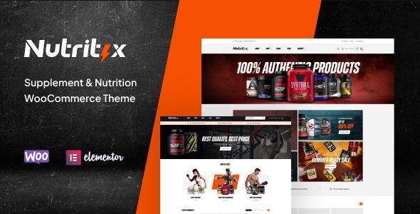 Nutritix – Supplement and Nutrition WooCommerce Theme