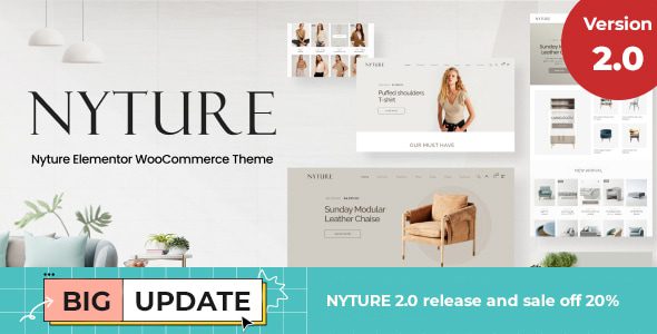 Nyture – Elementor WooCommerce Theme