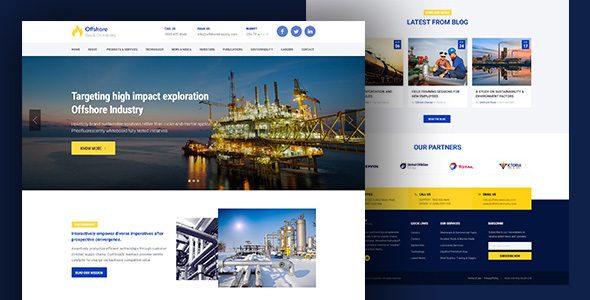 Offshore – Industrial Business Responsive WP Theme