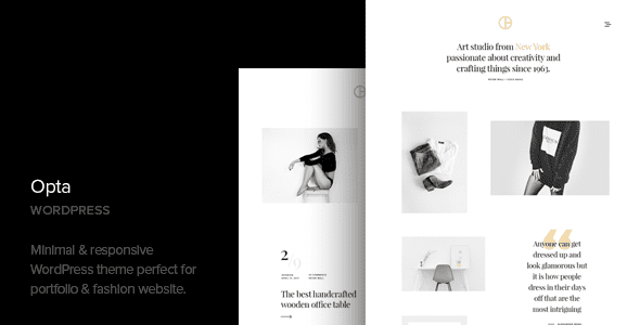 Opta – Minimal Portfolio and Photography WordPress Theme