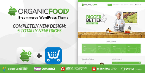 Organic Food – Farm and Food Business Eco WordPress Theme