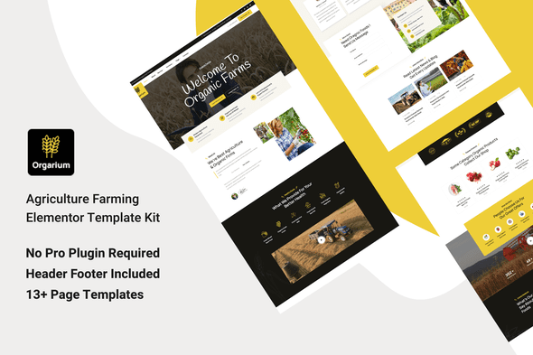 Orgarium – Agriculture Organic Farming Template Kit
