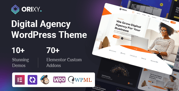 Orixy – Digital Agency WordPress Theme