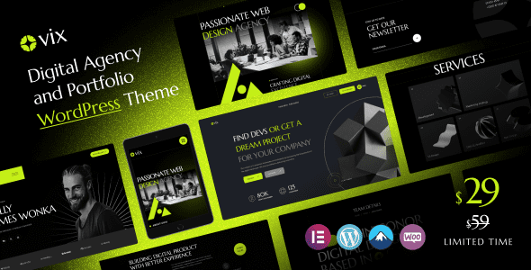 Ovix – Digital Agency and Creative Portfolio WordPress Theme