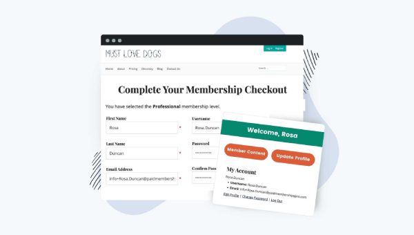 Paid Memberships Pro – Add Name to Checkout