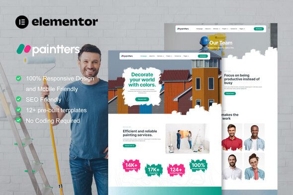 Paintters – Painting Service Elementor Template Kit