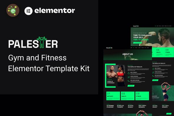 Palester – Gym and Fitness Elementor Template Kit