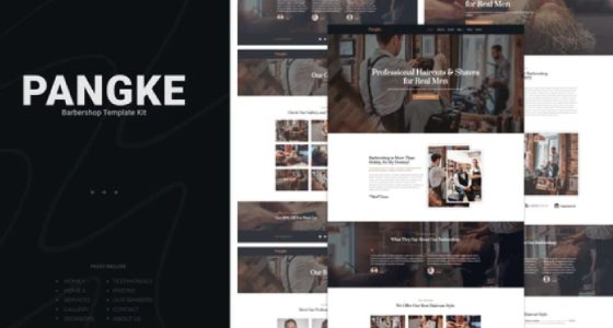 Pangke – Barbershop Elementor Template Kit