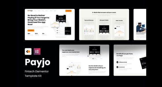 Payjo – Fintech Elementor Template Kit