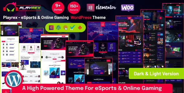 Playrex – eSports and Gaming WordPress Theme