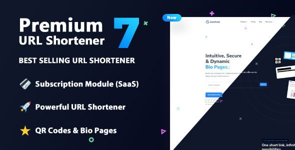 Premium URL Shortener – Link Shortening Script (URL) + SaaS Theme For Premium URL Shortener